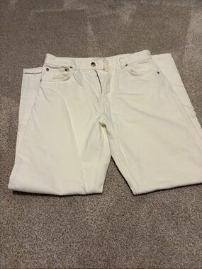 Loulou Studio Off-White Wular Denim Pants